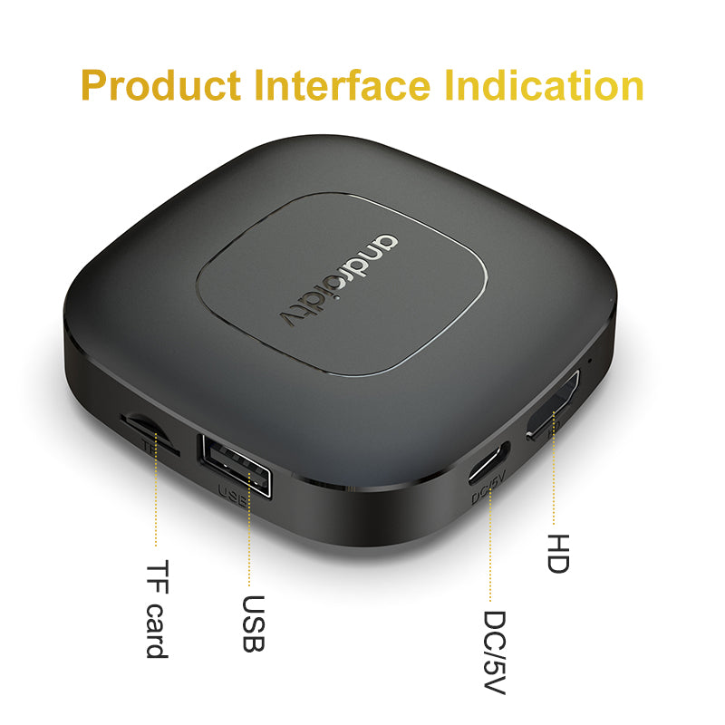 Intelligent Network OTT Player Smart Android TV Box Comes with Bluetooth Voice Function 2+16GB Memory 2.4G and 5GHz WIFI