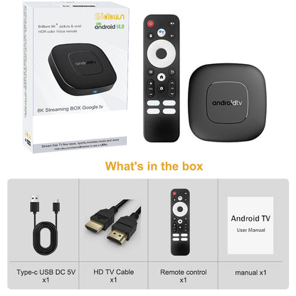 Intelligent Network OTT Player Smart Android TV Box Comes with Bluetooth Voice Function 2+16GB Memory 2.4G and 5GHz WIFI