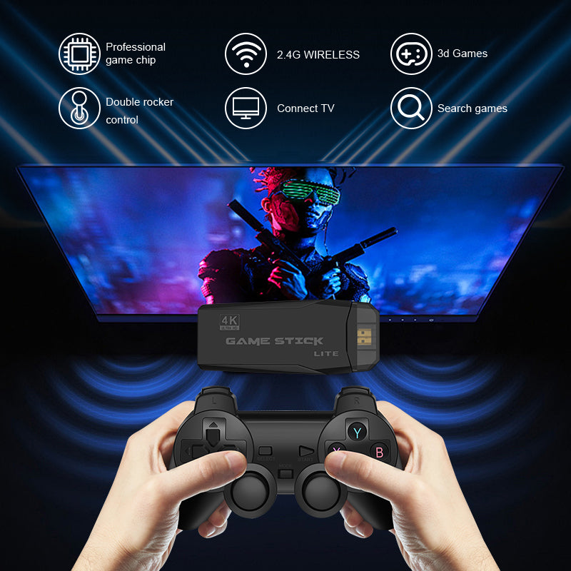 Retro Game Console 4K HDMI 20000+ 64G 2 Controoler