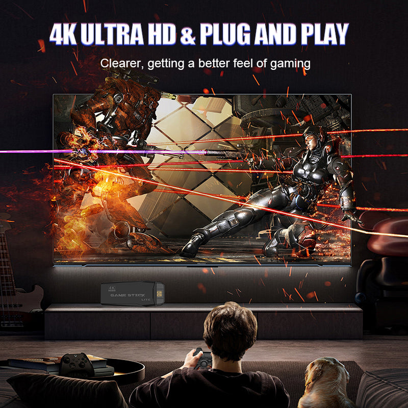 Retro Game Console 4K HDMI 20000+ 64G 2 Controoler