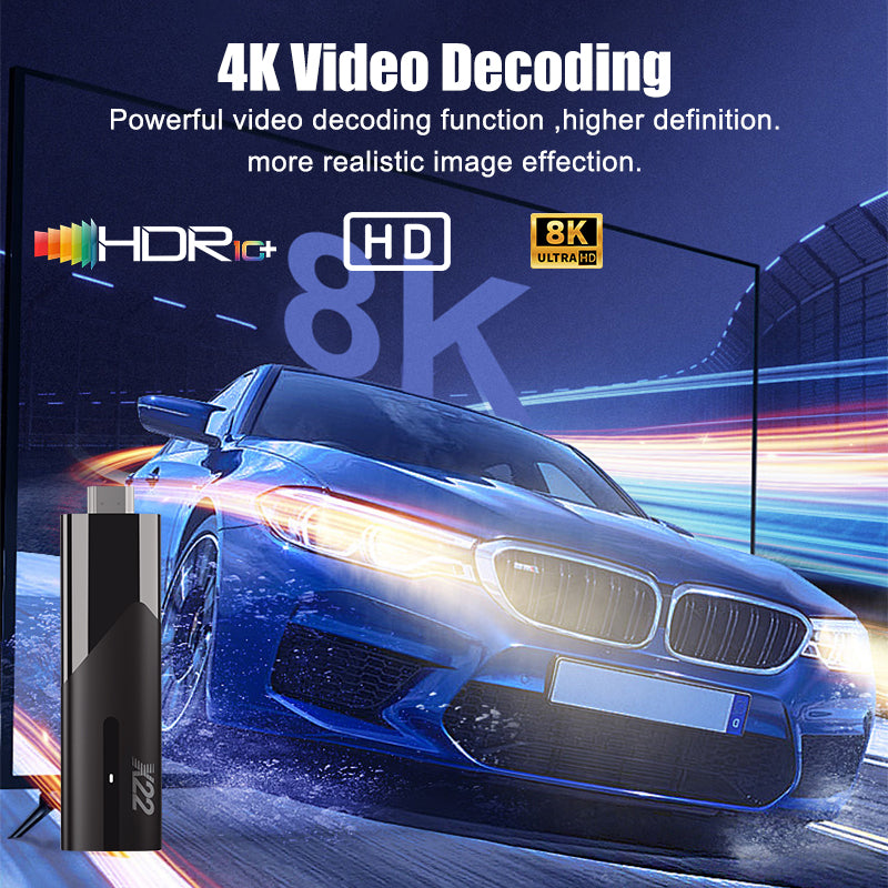 X22 Super TV Stick OTT Media Player 4GB RAM 32GB ROM Android 14 System Comes With  Live-Streaming Movies